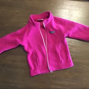 Pink fleece Columbia Jacket